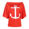 Plus Size Off Shoulder Batwing Sleeve Sexy Slash Neck Loose Blouse - Image 7