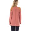 Plus Size Off Shoulder Long Sleeve Elegant Chiffon  Blouse - Image 2