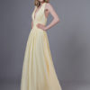 Prom Long Halter V Neck Backless Chiffon Floor Length Wedding Party Bridesmaid Dress - Image 4