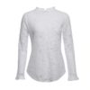 Sexy Flare Long Sleeve Lace O-neck Elegant Street Wear Blouse - Image 12