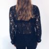 Sexy Flare Long Sleeve Lace O-neck Elegant Street Wear Blouse - Image 9