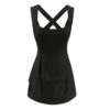Sexy Square Collar Criss Cross Off Shoulder Mini Dress - Image 6