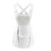 Sexy Square Collar Criss Cross Off Shoulder Mini Dress - Image 7