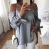 Sexy V-neck Off Shoulder Blouse - Image 2