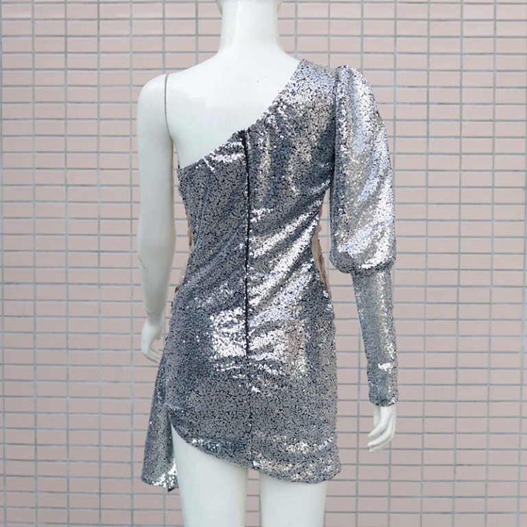Sexy Pleated Slim Bodycon Mini Short Dresses - Image 3