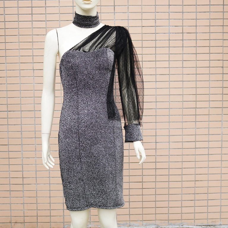 Sexy Pleated Slim Bodycon Mini Short Dresses - Image 4