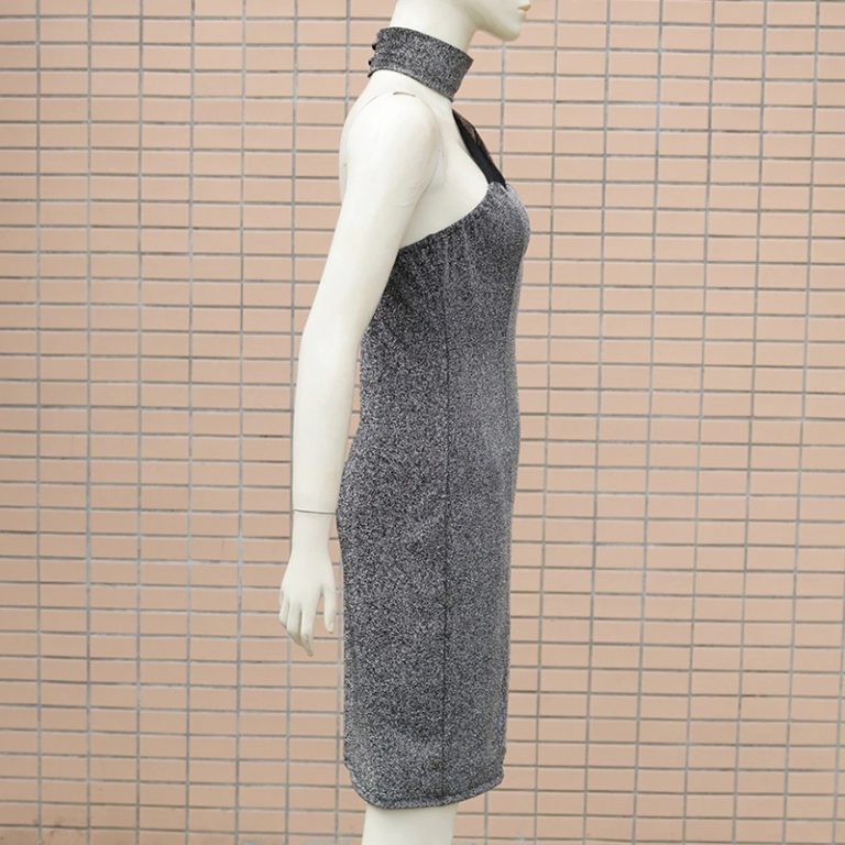 Sexy Pleated Slim Bodycon Mini Short Dresses - Image 5