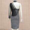 Sexy Pleated Slim Bodycon Mini Short Dresses - Image 6