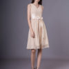 Short Chiffon Bow Sash Wedding Party Bridesmaid Dresses - Image 3