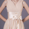 Short Chiffon Bow Sash Wedding Party Bridesmaid Dresses - Image 7