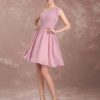 Short Chiffon Prom One Shoulder Twisted Pleated Party Bridesmaid Dress - Image 4