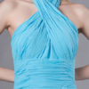 Short Halter Chiffon Pleated Wedding Party Bridesmaid Dresses - Image 7