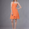 Short One Shoulder Chiffon Mini Wedding Party Bridesmaid Dresses