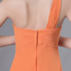 Short One Shoulder Chiffon Mini Wedding Party Bridesmaid Dresses - Image 8