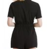 Short Sleeves Lace Up One Piece Outfit - Image 4