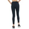 Solid Side Pocket Wide Belt Skinny Elastic Workout Leggings - Image 2