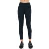 Solid Side Pocket Wide Belt Skinny Elastic Workout Leggings