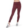 Solid Side Pocket Wide Belt Skinny Elastic Workout Leggings - Image 6