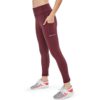 Solid Side Pocket Wide Belt Skinny Elastic Workout Leggings - Image 7