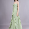 Strapless Sweetheart Cascading Ruffles Long Wedding Party Bridesmaid Dresses - Image 5