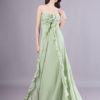 Strapless Sweetheart Cascading Ruffles Long Wedding Party Bridesmaid Dresses - Image 6