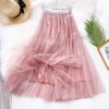 Vintage Shinning Pleated Midi Skirt - Image 8