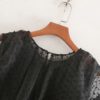 A Line Puff Sleeve Fashion Patchwork Mini Dress - Image 6