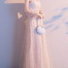 A Line V Neck Sequined Long Sleeves Wedding Guest Dresses - Image 5