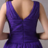 A-Line V-neck Wrapped Bodice Floor-length Chiffon Bridesmaid Dress - Image 9