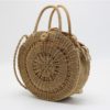 Big Circular Straw Beach Handmade Bags For Women - Image 3
