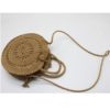 Big Circular Straw Beach Handmade Bags For Women - Image 4