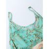 Bohemian Floral Strapless Sleeve Print Beach Holiday Midi Dress - Image 5