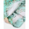 Bohemian Floral Strapless Sleeve Print Beach Holiday Midi Dress - Image 7