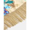 Bohemin Floral Bandage Print Tassel Patch Beach Dress - Image 4
