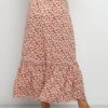 Boho Skirt Printed High Waisted Split Women Bottoms - Image 2