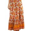 Boho Skirt Printed High Waisted Split Women Bottoms - Image 4