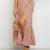 Boho Skirt Printed High Waisted Split Women Bottoms - Image 6