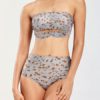 Leopard Printed Lace Up Polyester Bras Lingerie - Image 2