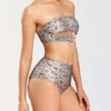Leopard Printed Lace Up Polyester Bras Lingerie - Image 5