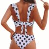 Bras Lingerie Women Bra Printed Ruffles Polyester - Image 2