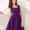 Bridesmaid Dress A-Line Chiffon Dress - Image 5