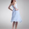 Bridesmaid Dress Chiffon Spaghetti Strap Ruched Waist A Line Prom Dress - Image 4