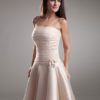 Bridesmaid Dress Strapless Flowers Tulle Dress - Image 6