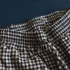 Casual High Drawstring Waist Plaid Check Long Harem Pants - Image 10