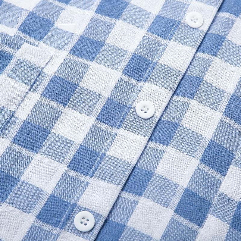 Casual Plaid Spaghetti Strap High Street V Neck Sundress - Image 8