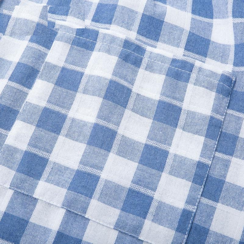 Casual Plaid Spaghetti Strap High Street V Neck Sundress - Image 9