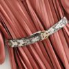 Chic Pleated Stylish Mini Dresses With Snake Belt - Image 5