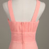 Chiffon Flower Crewneck A Line Long Wedding Party Bridesmaid Dress - Image 14