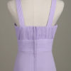 Chiffon Flower Crewneck A Line Long Wedding Party Bridesmaid Dress - Image 18