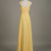 Chiffon Flower Crewneck A Line Long Wedding Party Bridesmaid Dress - Image 4